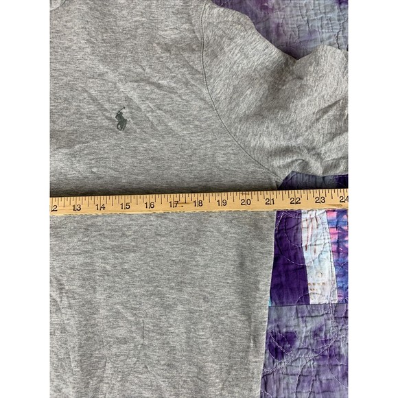 Polo Ralph Lauren Golf Sweater Mens Medium Gray Quarter Zip Logo Preppy Outdoor - Picture 7 of 10